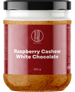 BrainMax Pure Raspberry White Chocolate Cashews (oříškový krém - kešu, maliny a bílá čokoláda) 250 g