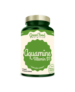 GreenFood GreenFood Aquamin + Vitamin D3 60 kapslí - EXPIRACE 1/2025