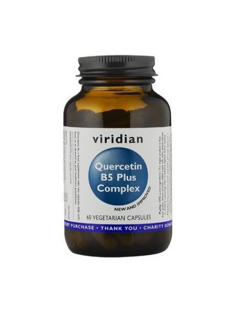 Viridian Quercetin B5 Plus Complex, 60 kapslí