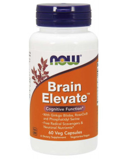 NOW Brain Elevate (posílení mozku), 60 rostlinných kapslí