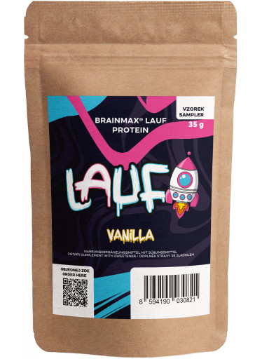 BrainMax Lauf Protein, nativní syrovátkový protein, 35 g - Vanilka