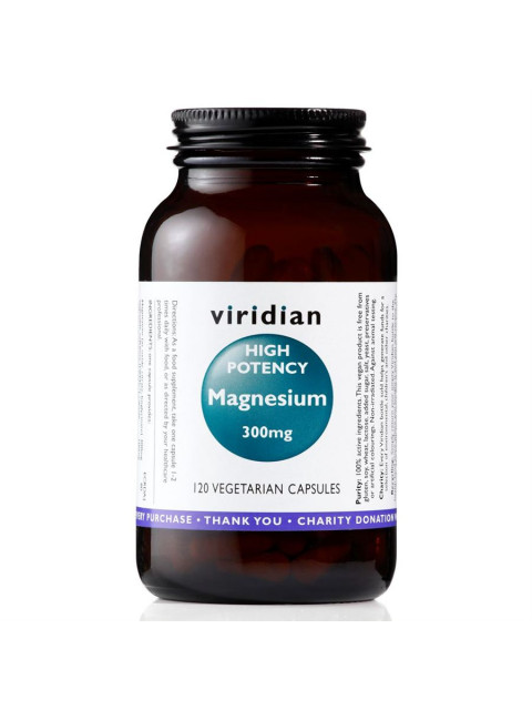 Viridian High Potency Magnesium, 300 mg, 120 kapslí