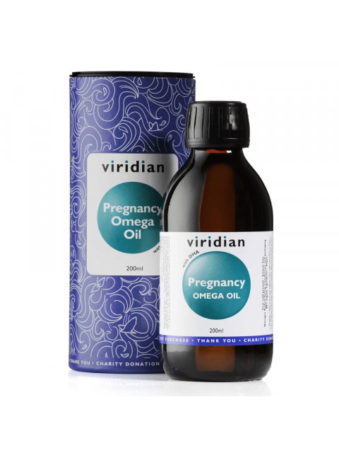 Viridian Pregnancy Omega Oil (Směs olejů pro těhotné poskytující omega 3, 6 a 9), 200 ml