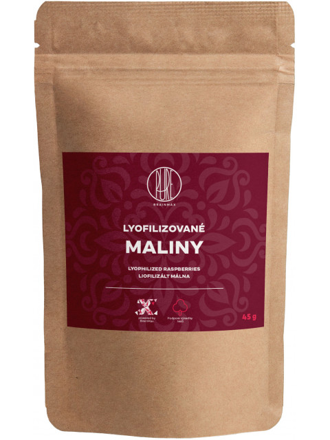 BrainMax Pure Lyofilizované maliny, 45 g