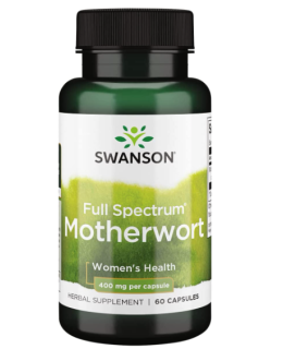 Swanson Full Spectrum Motherwort (Srdečník obecný), 400 mg, 60 kapslí