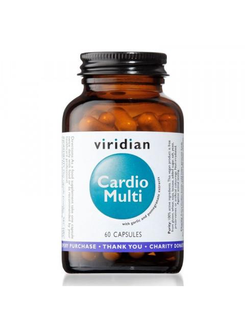 Viridian Cardio Multi (Multivitamín pro kardiovaskulární systém), 60 kapslí