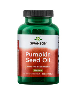 Swanson Pumpkin Seed Oil (Olej z dýňových semínek) 1000 mg, 100 softgelových kapslí