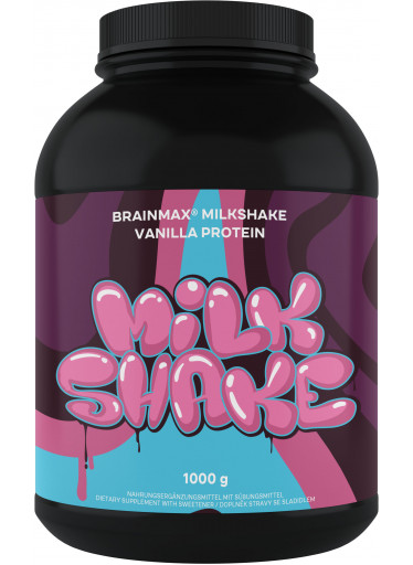 BrainMax Milkshake Protein, 1000 g - Vanilka