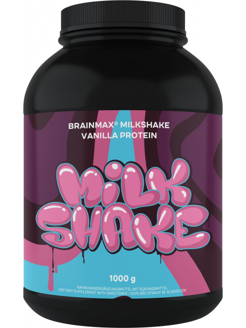 BrainMax Milkshake Protein, 1000 g - Vanilka