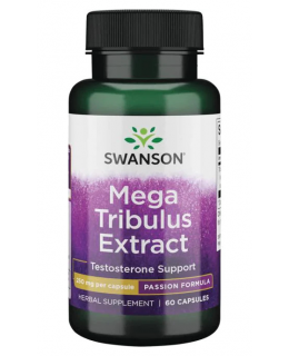 Swanson Mega Tribulus Extrakt (Kotvičník zemní), 250 mg, 60 kapslí - EXPIRACE 9/2024
