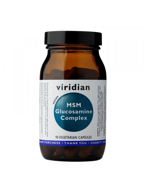 Viridian MSM Glucosamine Complex, 90 kapslí