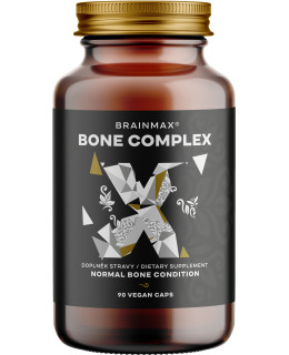 BrainMax Bone Complex, podpora zdraví kostí, 90 rostlinných kapslí