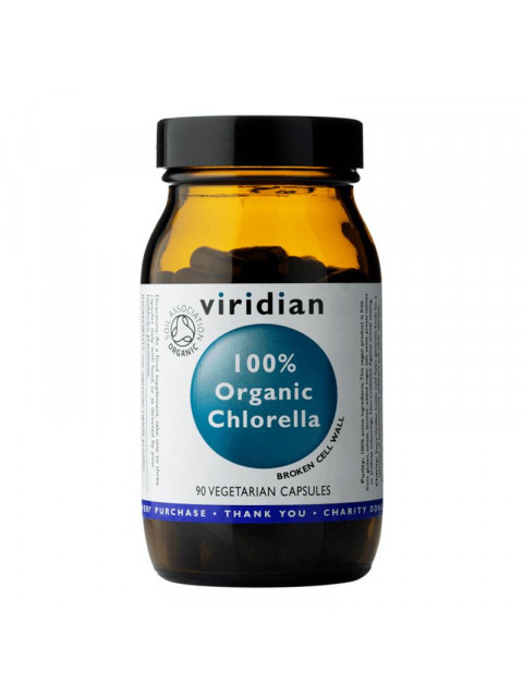 Viridian Chlorella Organic, 90 kapslí