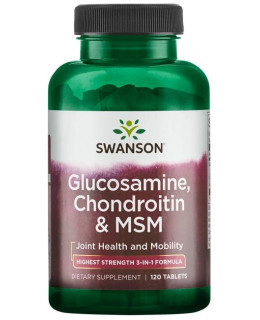 Swanson Glucosamine, Chondroitin & MSM, 750 mg, 120 tablet