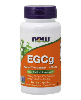 NOW Extrakt zeleného čaje s EGCg, 400 mg, 90 rostlinných kapslí