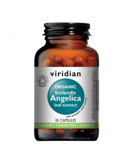 Viridian Icelandic Angelica (Andělika lékařská Bio) Organic, 30 kapslí