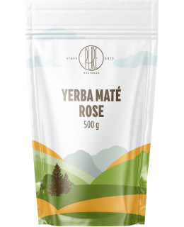 BrainMax Yerba Maté Rose, růže, 500 g