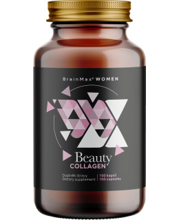 BrainMax Women Beauty Fish Collagen, mořský rybí kolagen Naticol®, 2400 mg, 100 rostlinných kapslí