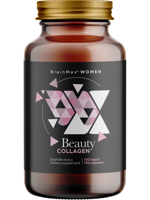 BrainMax Women Beauty Fish Collagen, mořský rybí kolagen Naticol®, 2400 mg, 100 rostlinných kapslí