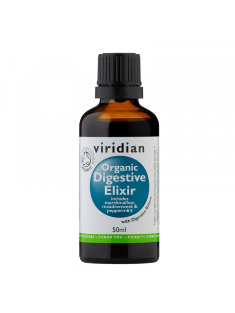 Viridian Digestive Elixir Organic (Elixír pro zažívání), 50 ml