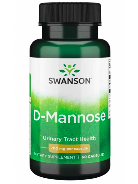 Swanson D-Mannose (D-manóza), 700 mg, 60 kapslí - EXPIRACE 5/2025