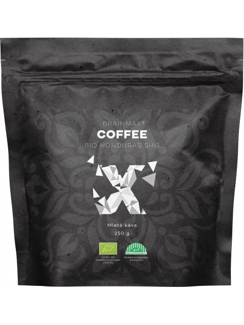 BrainMax Coffee Káva Honduras SHG, mletá, BIO, 250 g