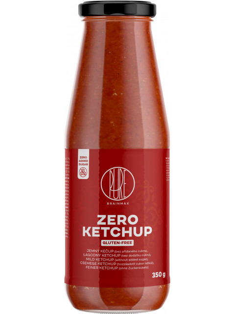 BrainMax Pure Ketchup - ZERO (sladký kečup s erythritolem), 350 g