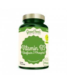 GreenFood Vitamin B2 Riboflavin 5'Phosphat 90 kapslí