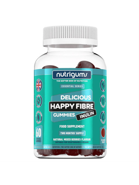 Nutrigums Happy Fibre Inulin, prebiotika, 60 želé bonbónů