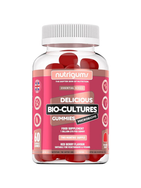 Nutrigums Bio-Cultures Microbiome, probiotika, 60 želé bonbónů