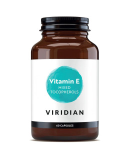 Viridian Nutrition Vitamin E Mixed Tocopherols 60 kapslí