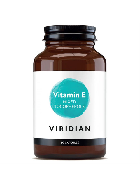 Viridian Nutrition Vitamin E Mixed Tocopherols 60 kapslí