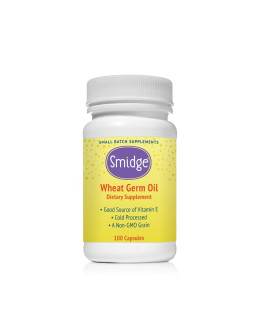 Smidge Wheat Germ Oil, olej z pšeničných klíčků, 100 rostlinných kapslí