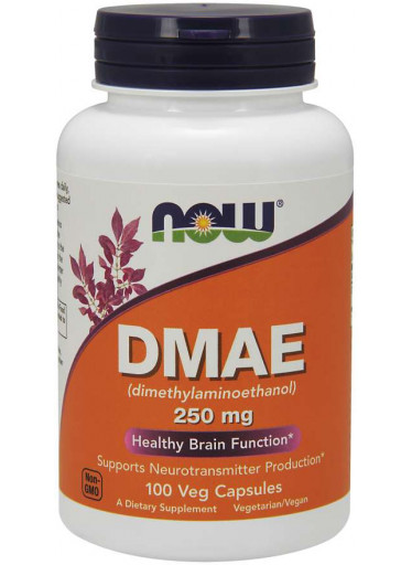 NOW DMAE, dimetylaminoetanol, 250 mg, 100 kapslí