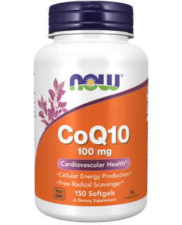NOW CoQ10 (koenzym Q10) 100 mg, 150 kapslí