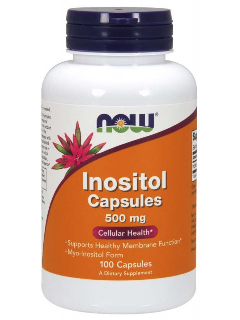 NOW Inositol (myo-inositol), 500 mg, 100 kapslí