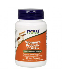 NOW Women's probiotic (probiotika pro ženy), 20 miliard, 50 rostlinných kapslí