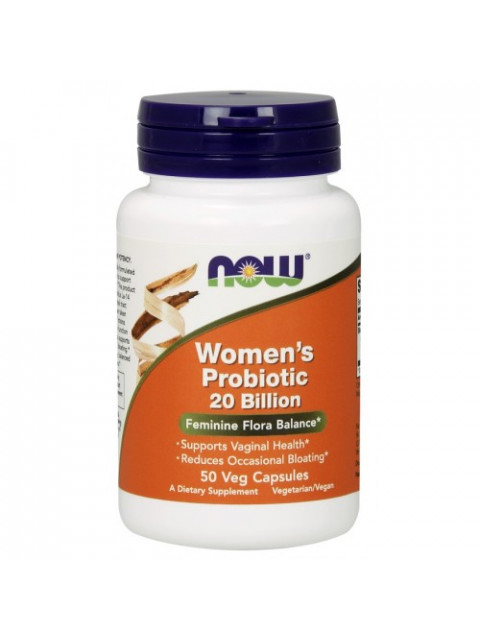 NOW Women's probiotic (probiotika pro ženy), 20 miliard, 50 rostlinných kapslí