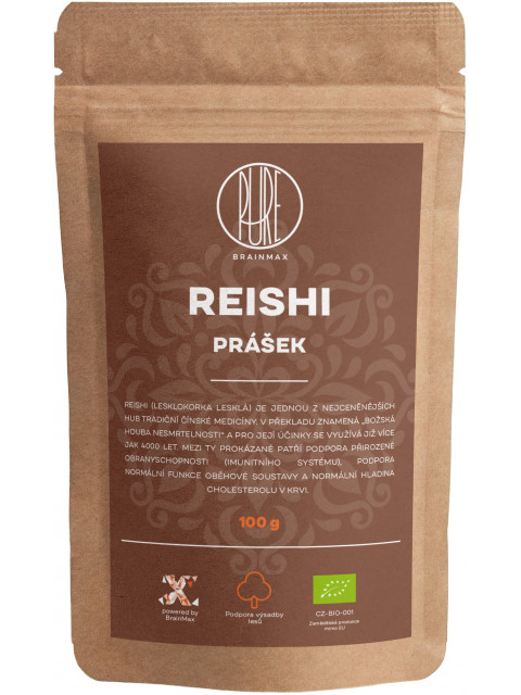 BrainMax Pure Reishi prášek, BIO 100g