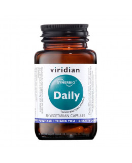 Viridian Synerbio Daily (Směs probiotik a prebiotik), 30 kapslí