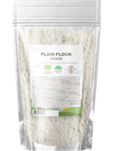 BrainMax Pure, Plain Flour for Baking, Hladká mouka na pečení, BIO, 1000 g