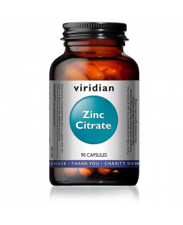 Viridian Zinc Citrate (Zinek), 90 kapslí