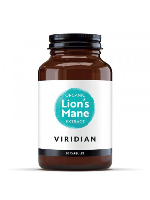 Viridian Lions Mane Extract 30 kapslí Organic