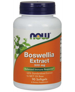 NOW Boswellia Extrakt, 500 mg, 90 softgelových kapslí