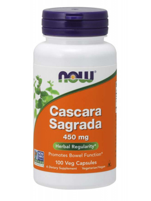 NOW Cascara Sagrada (Řešetlák), 450 mg, 100 kapslí