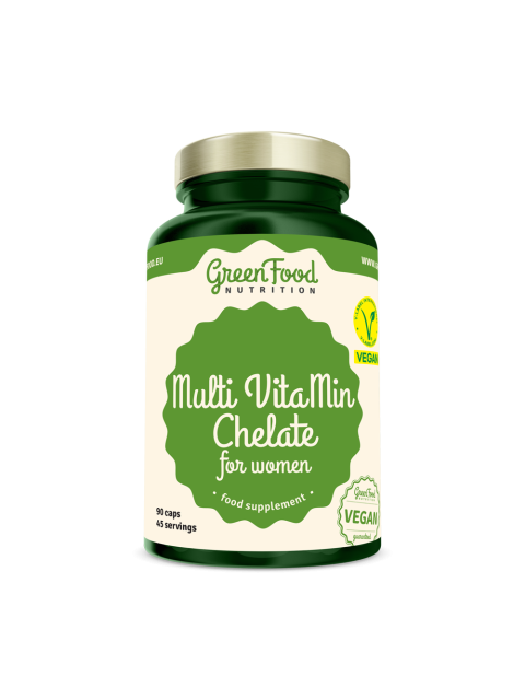 GreenFood Multi VitaMin Chelát pro ženy 90 kapslí