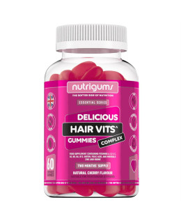 Nutrigums Hair Vitamin Complex, podpora vlasů, 60 želé bonbónů