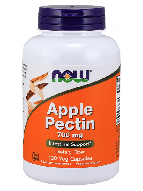 NOW Apple Pectin, 700mg, jablečný pektin, 120 rostlinných kapslí