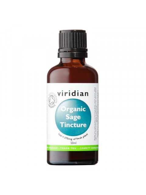 Viridian Sage Tincture Organic (Šalvěj lékařská Bio tinktura), 50 ml