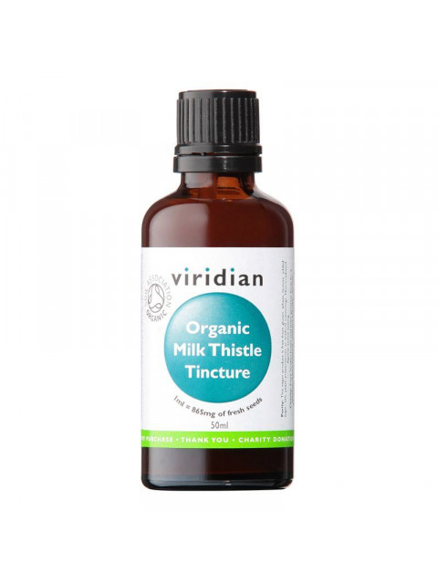 Viridian Milk Thistle Tincture Organic (Ostropestřec mariánský tinktura Bio), 50 ml